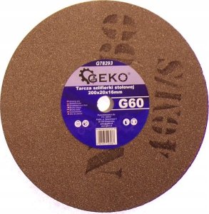 Geko Tarcza szlifierki stołowej 200x20x16mm G60 (10) 5