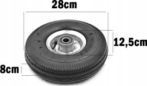 Geko Koło do wózka 3.50-4 20mm - dł.piasty 70mm (G71102) (10) 4
