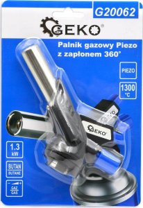 Pistolet do kleju Geko Palnik gazowy Piezo z zapłonem 360 stopni (10/40) 1