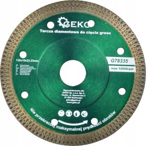 Geko Tarcza diamentowa 125x10x22.23mm do cięcia gresu (100) 1