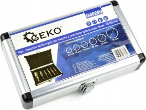 Geko Kpl. otwornic widiowych do metalu z wiertłem tytanowym 6szt. 16-35mm (16) 4