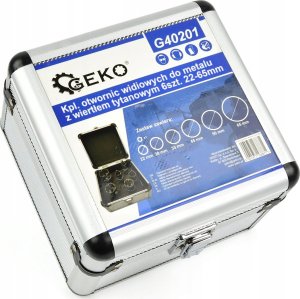 Geko Kpl. otwornic widiowych do metalu z wiertłem tytanowym 6szt. 22-65mm (12) 5