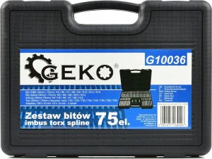 Geko Zestaw bitów imbus torx spline 75el. (5) 5