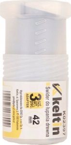 KELTIN Wiertło – świder do łupania drewna 42mm + zestaw adapterów 3szt. (20) 5