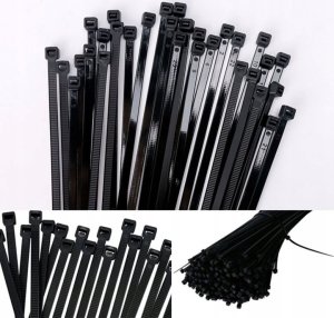 Geko Opaski zaciskowe nylonowe czarne 350x3.6mm UV 100szt. (150) 3