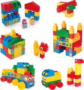 Wader KLOCKI BIG BLOCKS 26 el. + NAKLEJKI WADER 41591 3