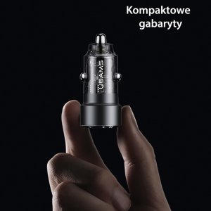 Ładowarka Usams Ład. sam. C39 USB+USB-C 60W Fast Charge fioletowy/fioletowy CC208CC02 (US-CC208) 13