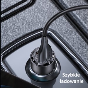 Ładowarka Usams Ład. sam. C39 USB+USB-C 60W Fast Charge fioletowy/fioletowy CC208CC02 (US-CC208) 14