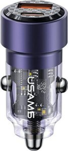 Ładowarka Usams Ład. sam. C39 USB+USB-C 60W Fast Charge fioletowy/fioletowy CC208CC02 (US-CC208) 15
