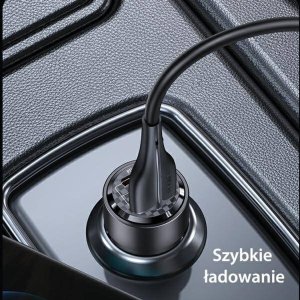 Ładowarka Usams Ład. sam. C39 USB+USB-C 60W Fast Charge fioletowy/fioletowy CC208CC02 (US-CC208) 21