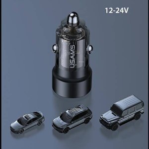 Ładowarka Usams Ład. sam. C39 USB+USB-C 60W Fast Charge fioletowy/fioletowy CC208CC02 (US-CC208) 22