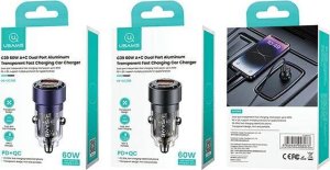 Ładowarka Usams Ład. sam. C39 USB+USB-C 60W Fast Charge fioletowy/fioletowy CC208CC02 (US-CC208) 23