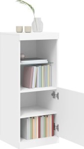 vidaXL vidaXL Szafka z oświetleniem LED, biała, 41x37x100 cm 4