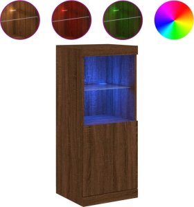 vidaXL vidaXL Szafka z oświetleniem LED, brązowy dąb, 41x37x100 cm 2