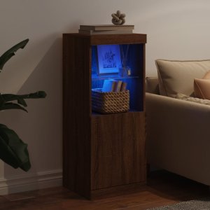 vidaXL vidaXL Szafka z oświetleniem LED, brązowy dąb, 41x37x100 cm 3