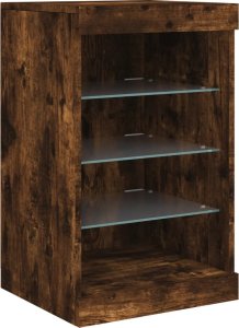 vidaXL vidaXL Szafka z oświetleniem LED, przydymiony dąb, 41x37x67 cm 3