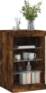 vidaXL vidaXL Szafka z oświetleniem LED, przydymiony dąb, 41x37x67 cm 5