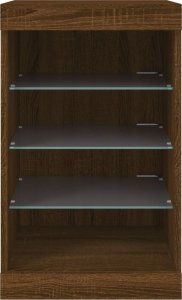 vidaXL vidaXL Szafka z oświetleniem LED, brązowy dąb, 41x37x67 cm 6