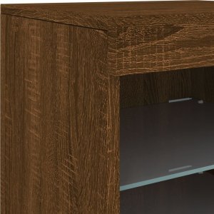 vidaXL vidaXL Szafka z oświetleniem LED, brązowy dąb, 41x37x67 cm 9