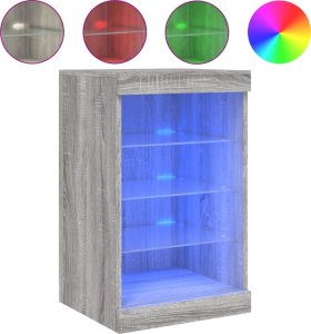 vidaXL vidaXL Szafka z oświetleniem LED, szary dąb sonoma, 41x37x67 cm 2