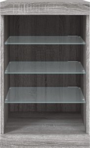 vidaXL vidaXL Szafka z oświetleniem LED, szary dąb sonoma, 41x37x67 cm 6