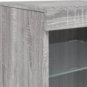 vidaXL vidaXL Szafka z oświetleniem LED, szary dąb sonoma, 41x37x67 cm 9