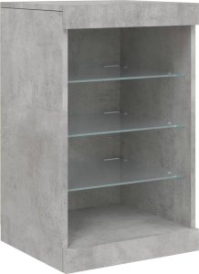 vidaXL vidaXL Szafka z oświetleniem LED, szarość betonu, 41x37x67 cm 3