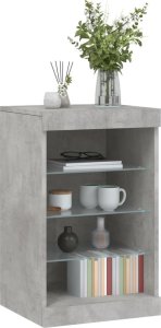 vidaXL vidaXL Szafka z oświetleniem LED, szarość betonu, 41x37x67 cm 5