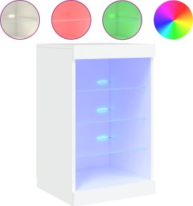 vidaXL vidaXL Szafka z oświetleniem LED, biała, 41x37x67 cm 2