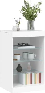 vidaXL vidaXL Szafka z oświetleniem LED, biała, 41x37x67 cm 5