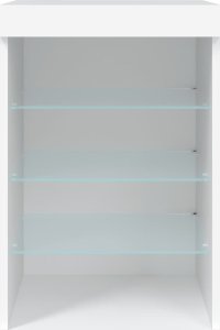 vidaXL vidaXL Szafka z oświetleniem LED, biała, 41x37x67 cm 6