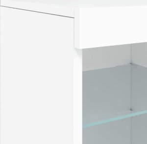 vidaXL vidaXL Szafka z oświetleniem LED, biała, 41x37x67 cm 9