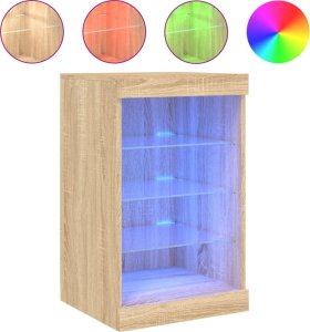 vidaXL vidaXL Szafka z oświetleniem LED, dąb sonoma, 41x37x67 cm 2
