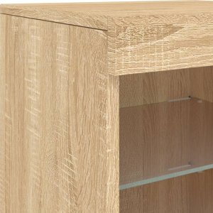 vidaXL vidaXL Szafka z oświetleniem LED, dąb sonoma, 41x37x67 cm 9