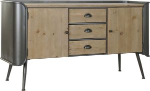 DKD Home Decor MebleTV DKD Home Decor 144 x 47 x 76 cm Naturalny Szary Metal 1