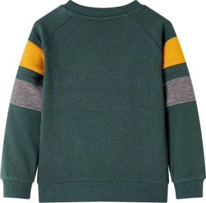 vidaXL Bluza dziecięca, ciemnozielona, 104 2