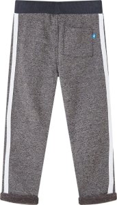 vidaXL Dziecięce spodnie dresowe, ciemnoszary melanż, 116 2