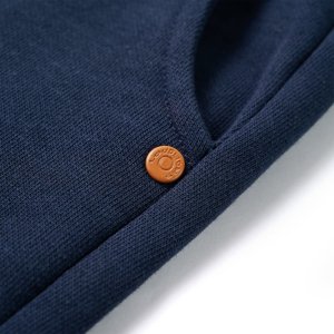 vidaXL Dziecięce spodnie dresowe, granatowy melanż, 104 5