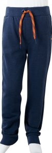 vidaXL Dziecięce spodnie dresowe, granatowy melanż, 104 9