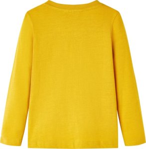 vidaXL Koszulka dziecięca z długimi rękawami ochrowy 104 2