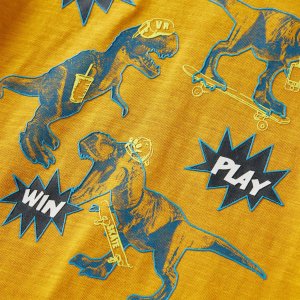 vidaXL Koszulka dziecięca z długimi rękawami ochrowy 104 4