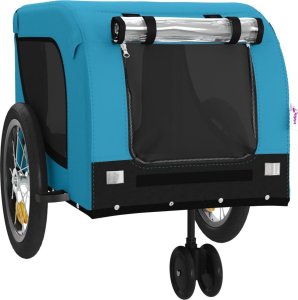 vidaXL Przyczepka rowerowa dla zwierząt, tkanina Oxford i żelazo 4