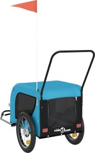 vidaXL Przyczepka rowerowa dla zwierząt, tkanina Oxford i żelazo 7