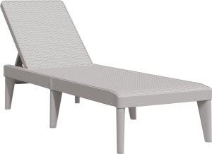 vidaXL Leżak, szary, 186x60x29 cm, PP 2