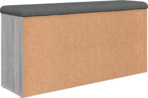 vidaXL Ławka na buty, szary dąb sonoma, 102x32x50 cm 7