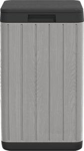 Skrzynia ogrodowa vidaXL Zewnętrzny kosz na śmieci, szary, 38x38x65 cm, PP 5