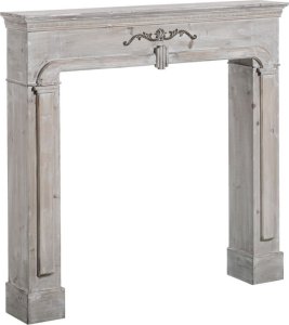 Bigbuy Home Front kominka Drewno świerkowe Drewno MDF 105 x 17,5 x 99 cm 1