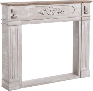 Bigbuy Home Front kominka Drewno świerkowe Drewno MDF 134 x 24 x 111 cm 1