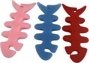 Hurtel Zwijacz organizer kabla słuchawek w kształcie ryby różowy Zwijacz organizer kabla słuchawek w kształcie ryby różowy 7