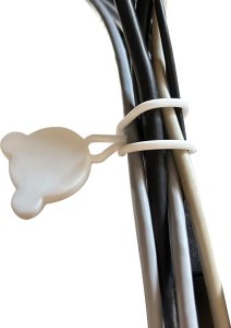 Hurtel Silikonowy zwijacz organizer kabla przewodu brązowy Silikonowy zwijacz organizer kabla przewodu brązowy 10